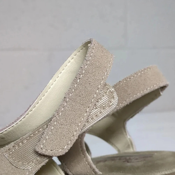 Skechers Women's Suede Peep Top Strappy Adjustable Sling Back Platform Sandal 9 - Picture 5 of 8